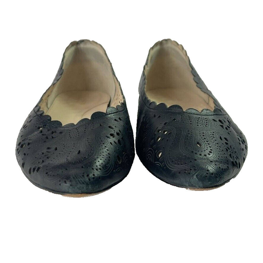 Cole Haan Shoes Women 9B Callie Perforated Leather Scallop Paisley Floral